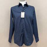 Camicia Paoloni Uomo Blu in Cotone Elasticizzato taglia L collo 41