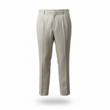 Lardini Sartorial Trousers - Wool, Silk and Linen Blend - Light Beige