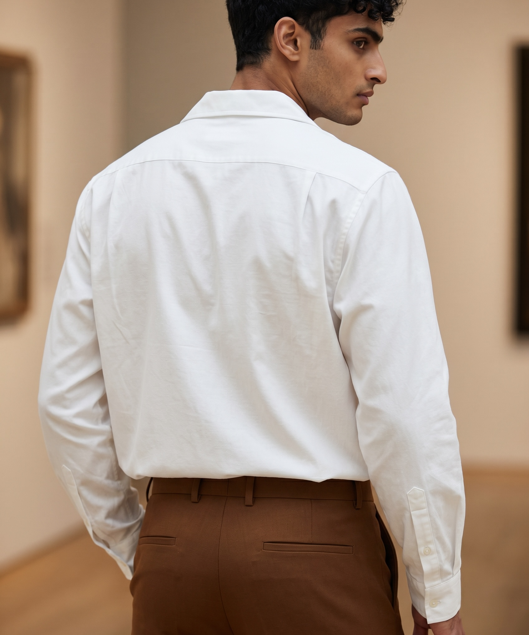 Lardini White Cotton Shirt - Size 42 (XL)