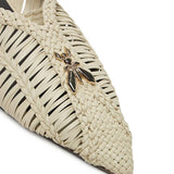Patrizia Pepe Woven Leather Sabot Mules