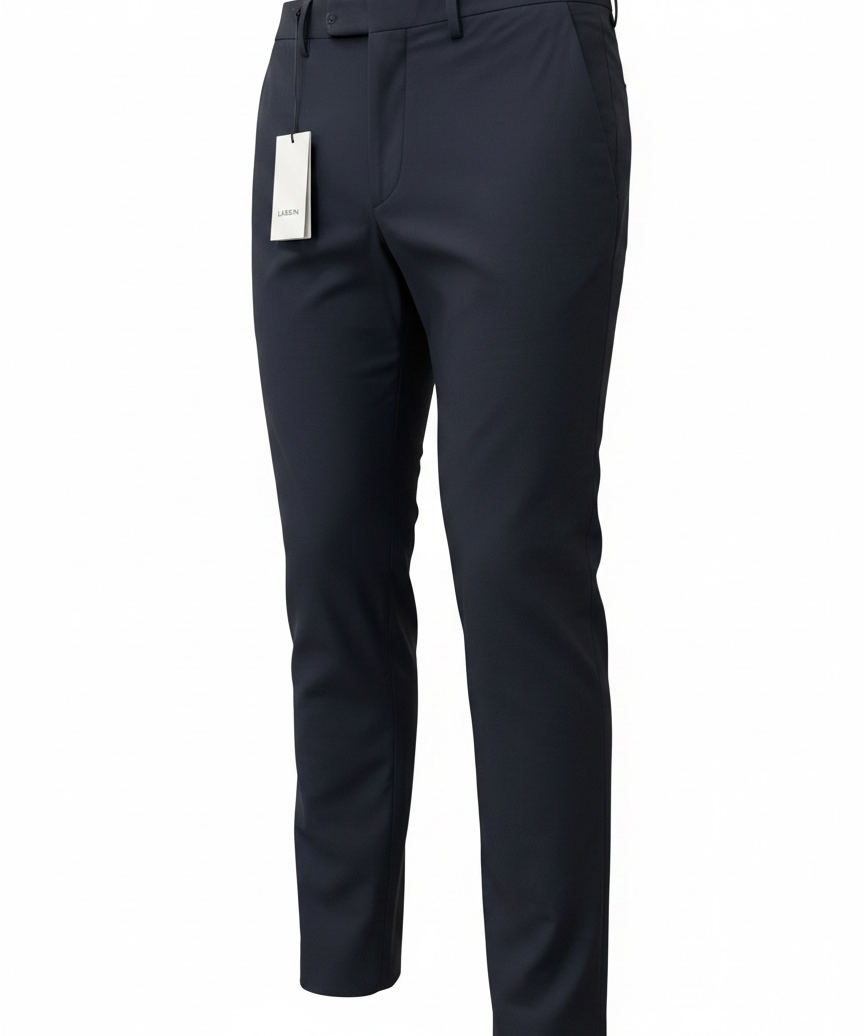 Lardini Tailored Trousers "Kurt" Model – Dark Blue (Size 50 REG)