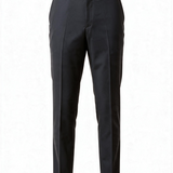 Pantalone Sartoriale Uomo Lardini Kurt in Lana e Mohair Nero – Made in Italy