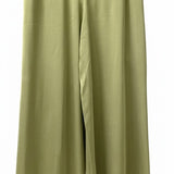 Sage green viscose palazzo trousers
