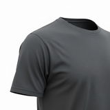 T-Shirt Kired in Crêpe di Cotone – Grigio Scuro taglia L
