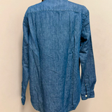 Tela Genova Heritage – Camicia Denim Igor in Cotone e Lino – Blue