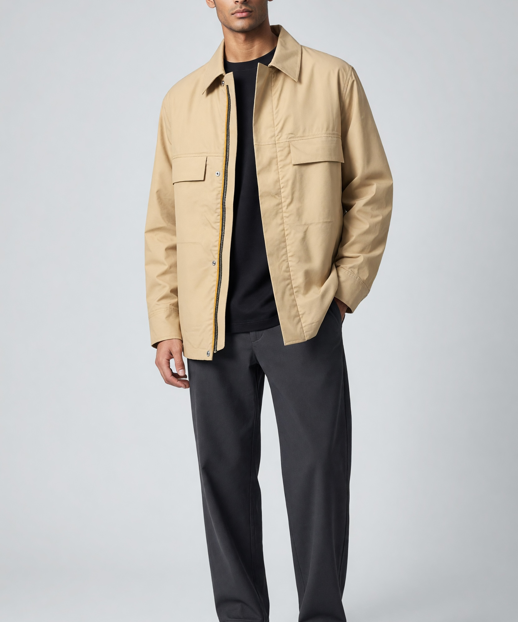 K-Way – Giacca Orion 3L Poplin Impermeabile e Traspirante – Beige Rope
