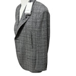 Giacca Uomo Lardini in Lana e Cashmere a Quadri Principi di Galles – Grigio e Nero, immagine 6
