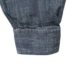 Camicia Western Xacus in Denim Scuro – Taglia XL collo misura 42