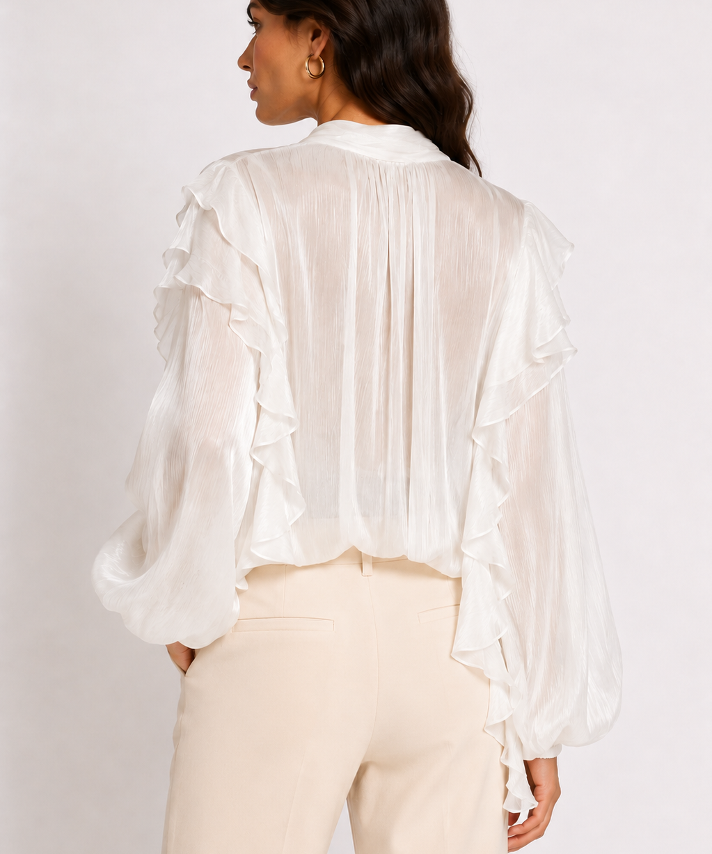 Camicia Lumière con rouches