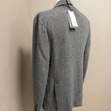 Giacca Lardini Monopetto in Misto Lana e Cashmere Grigio Mélange
