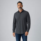 Yes-Zee Camicia Slim Fit in Tessuto Tecnico Stretch Nero