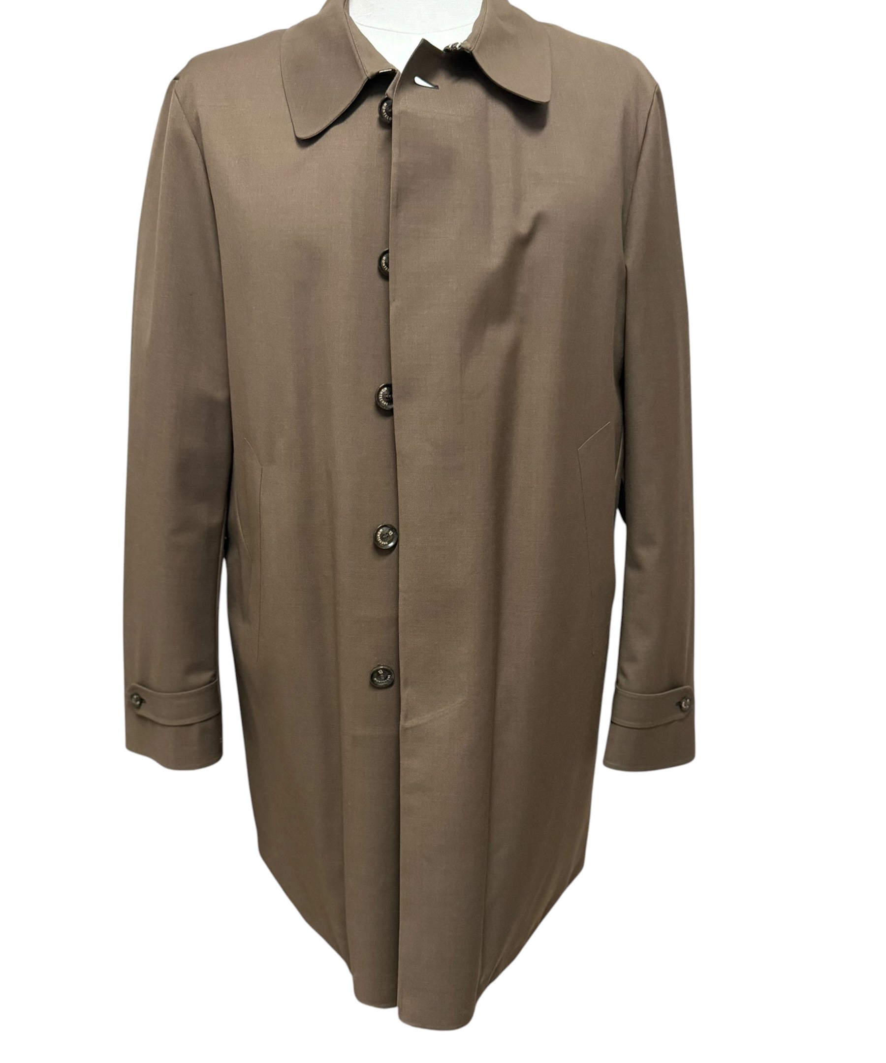 Montecore – Soprabito Trench Imbottito in Piuma con Tessuto Tecnico – Cachi / Marrone Chiaro, immagine 2