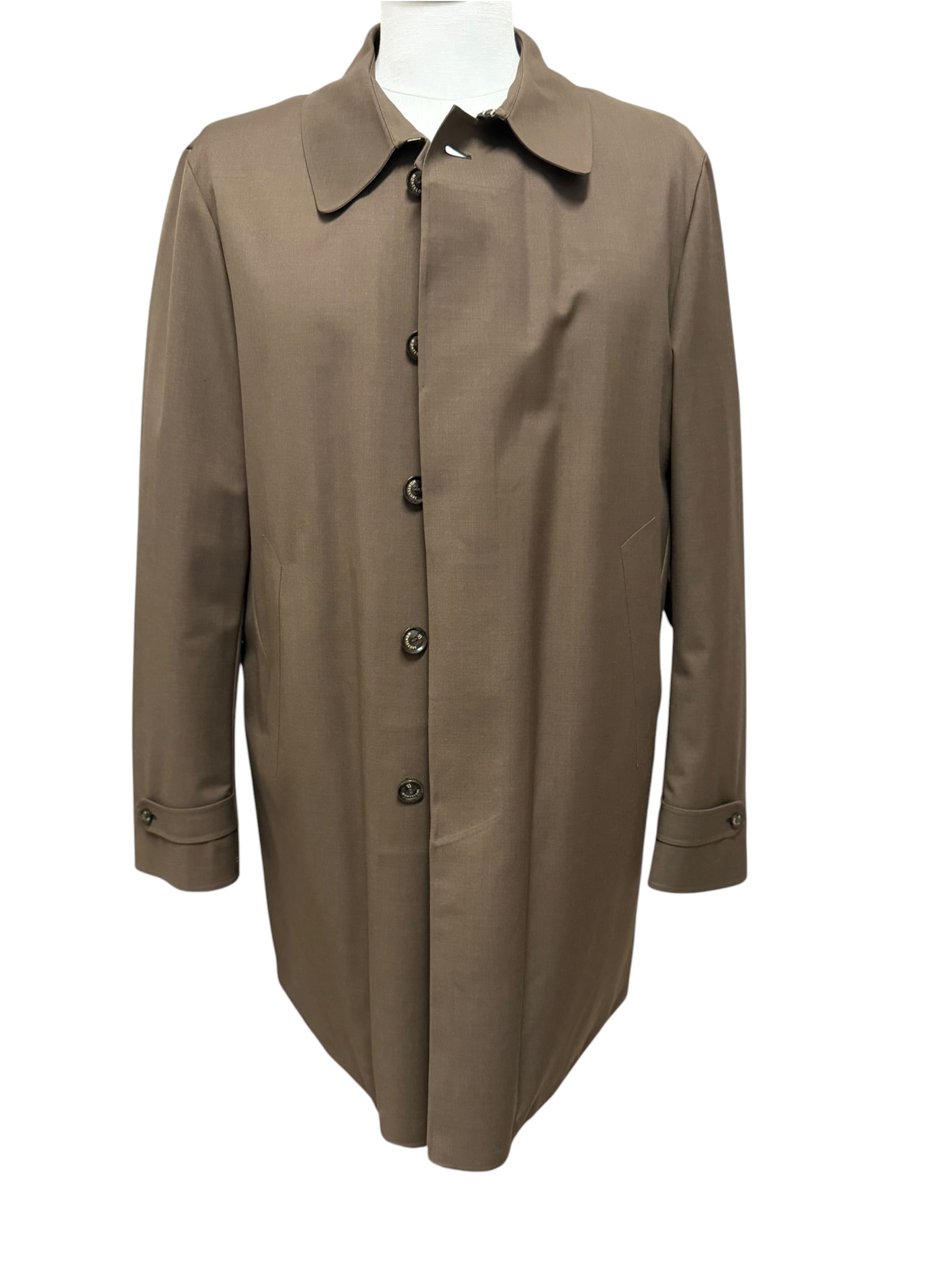 Montecore – Soprabito Trench Imbottito in Piuma con Tessuto Tecnico – Cachi / Marrone Chiaro, immagine 2