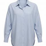 Blue striped oversized shirt 100% cotton