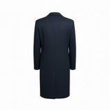 Lardini Double-Breasted Wool Coat - Midnight Blue