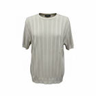 Camiseta Manuel Ritz de tricô vazado, bege