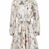 Floral Shirt Dress with Belt