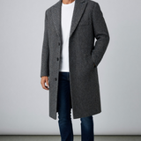Barba Napoli Cappotto Spiegato in Pura Lana Spcontento Grigio e Blu