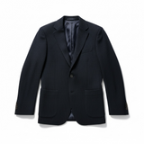 Giacca Monopetto Lardini in Lana, Seta e Lino - Blu Navy