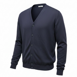 Cardigan Hamaki-ho in puro cotone blu Taglia L
