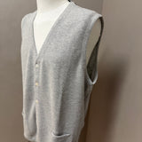 Gilet Gran Sasso in Fresh Cotton – Grigio Melange – Taglia 56