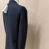 Lardini – Giacca Monopetto Sfoderata LIKNIT in Misto Lana e Cotone – Blu Notte