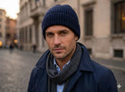 Berretto Lardini in Lana e Cashmere – Blu Navy
