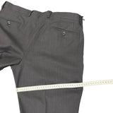 Lardini Trousers in Fresco Wool - Size 52 - Navy Blue