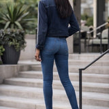 Gaelle Blue Denim Skinny Jeans