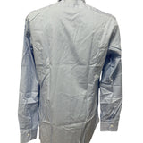 Camicia Barba Napoli a Righe Bianco e Azzurro – Taglia L (Collo 41)