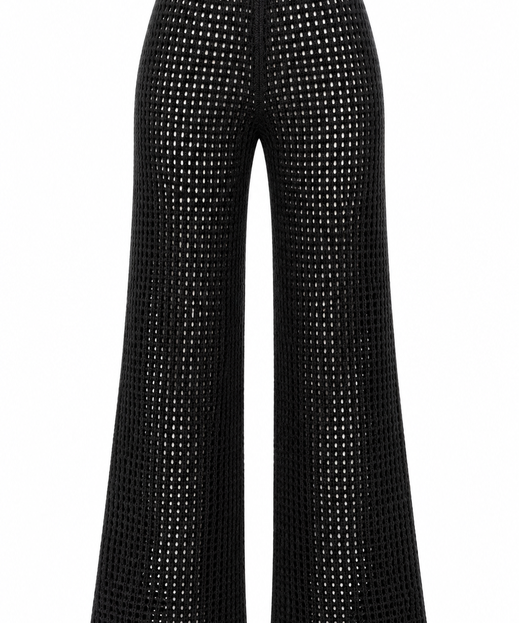 Pantalone Crochet a Gamba Ampia