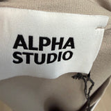 T-Shirt Alpha Studio Interlock – Beige Stone taglia 48 over veste anche 50