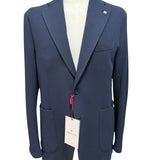 Giacca Manuel Ritz Blu Micro Trama - Taglia 52