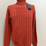 Dolcevita Uomo Daniele Fiesoli in 100% Lana Merino Extrafine a Trecce – Terracotta