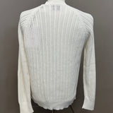 Alpha Studio Pullover in Cotone a Maglia Bianca - Taglia 48