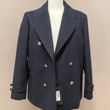 Cappotto Uomo Doppiopetto Blu Navy con Bottoni Gioiello – Stilosophy Ernest