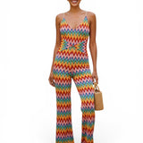 Coastal zig zag jumpsuit