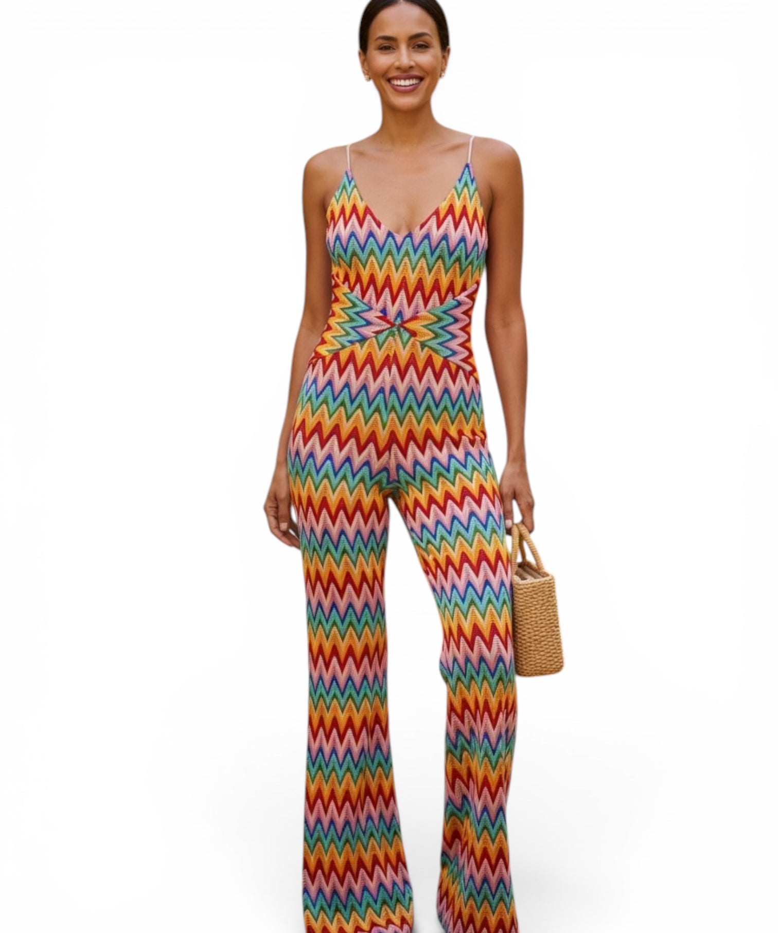 Coastal zig zag jumpsuit
