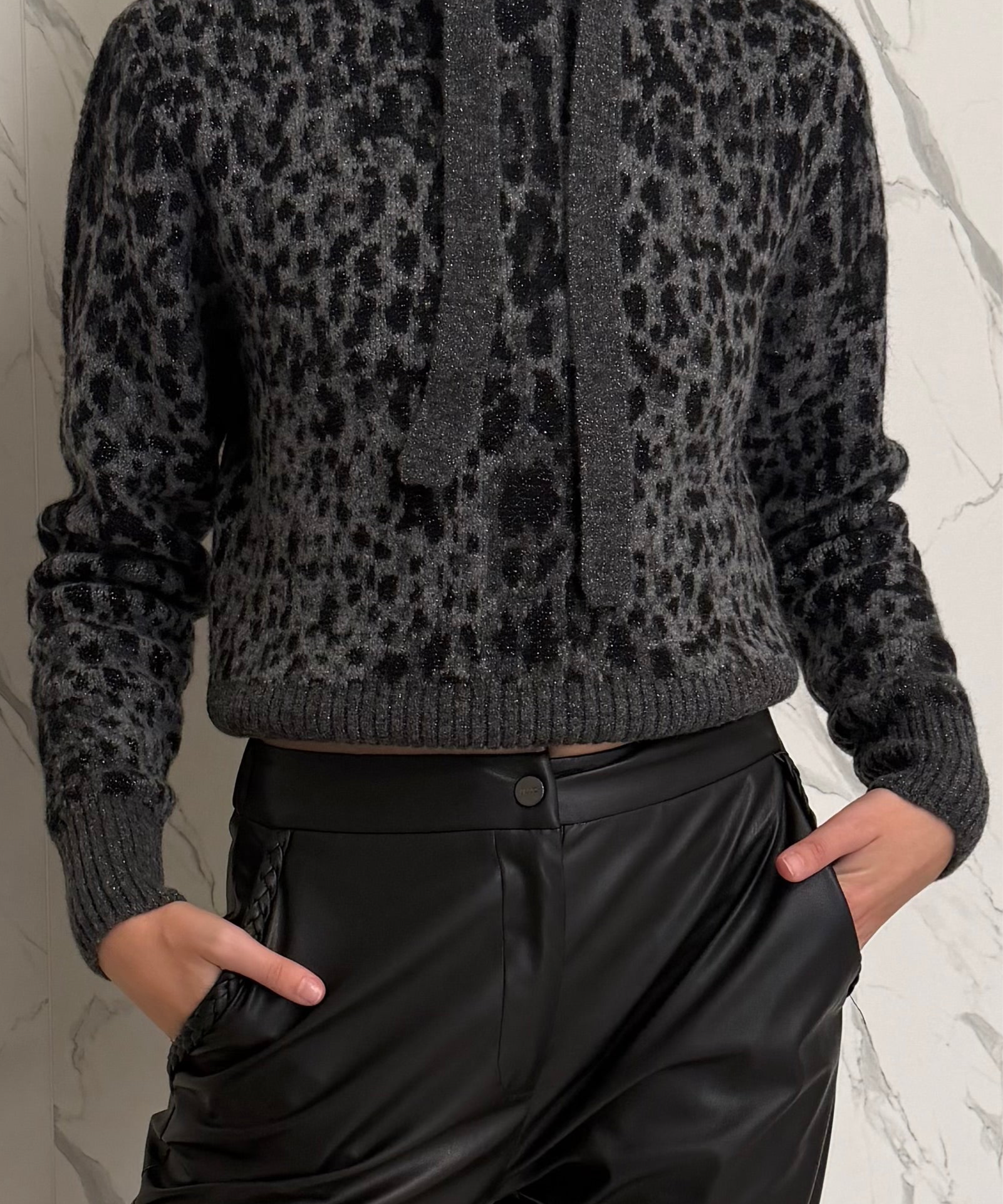 Paolo Pecora Milano animal print hoodie