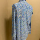 Ghirardelli Next Shirt – Blue Floral Pattern