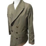 Trench Double Face Kired - Blu Navy & Verde Oliva - Taglia 52
