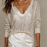 Openwork jumper
