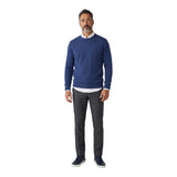 Filippo De Laurentiis – Maglione Girocollo in Lana Merino Superfine e Cashmere – Blu Inchiostro