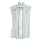 Sleeveless shirt with removable tie Elisabetta Franchi