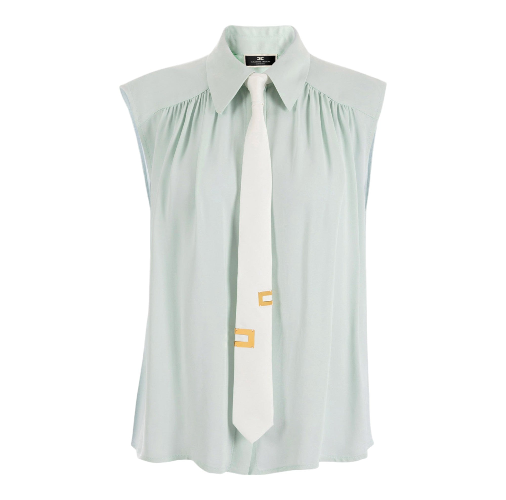 Sleeveless shirt with removable tie Elisabetta Franchi