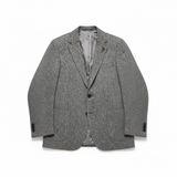 Lardini Pure Virgin Wool Jacket - Salt and Pepper Micro-Effect Texture