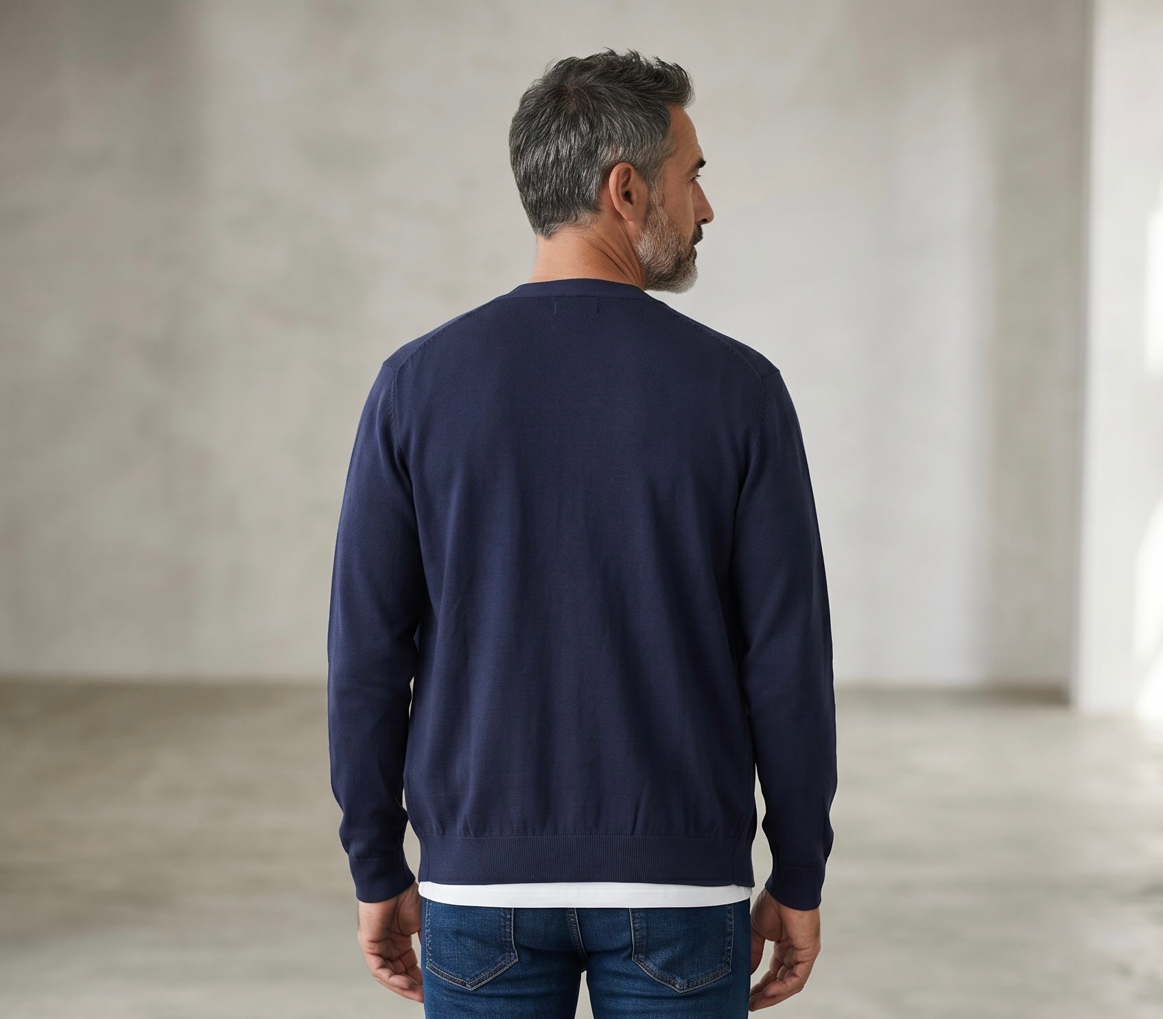 Hamaki-ho pure cotton blue cardigan Size L