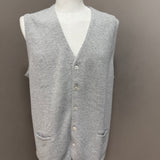 Gilet Gran Sasso in Fresh Cotton – Grigio Melange – Taglia 56