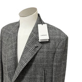 Giacca Uomo Lardini in Lana e Cashmere a Quadri Principi di Galles – Grigio e Nero, immagine 4