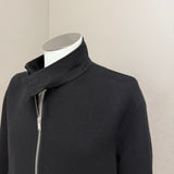 Lardini Giubbino in Pura Lana Vergine e Cotone Nero